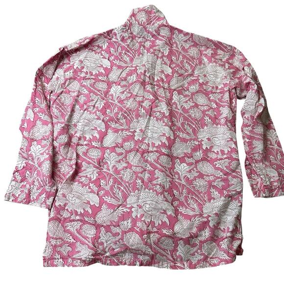 PAX PHILOMENA LAURA FLORAL PAJAMAS Pink White Pajama Set Size small - Picture 7 of 15